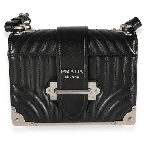 prada soft calf bag|PRADA Soft Calfskin Impunture Diagramme Cahier Bag Black .